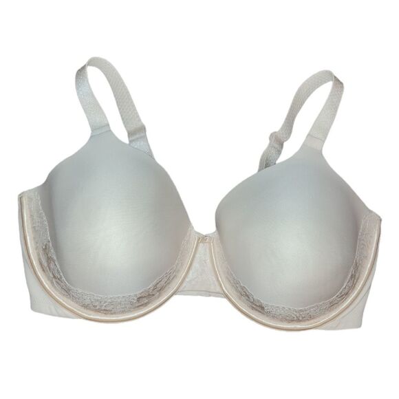 NWOT Vanity Fair Beauty Back Back Smoother Lace Full-Figure Bra PALE Pink 40DD - Picture 2 of 9